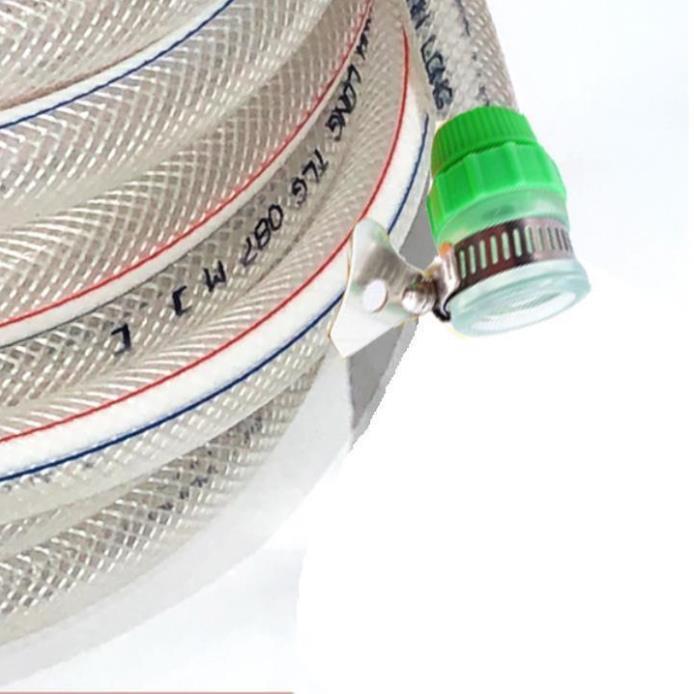 Bộ dây vòi xịt nước rửa xe, tưới cây . tăng áp 3 lần, loại 7m,10m 206318 đầu đồng, cút, nối PE