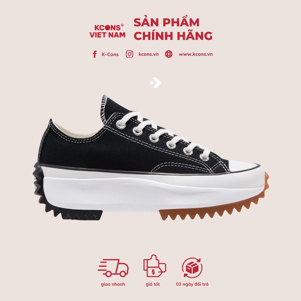 Giày Converse Run Star Hike Black Cổ Thấp Đế Cao 168816C