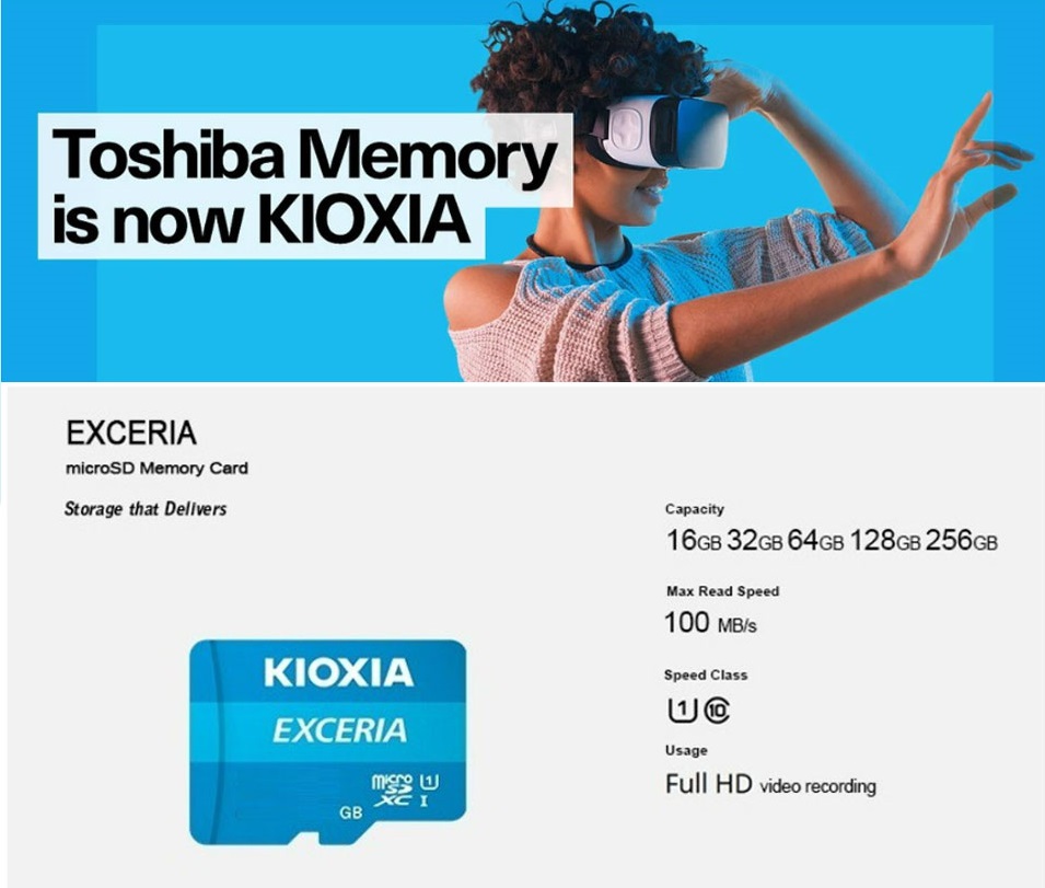 Thẻ nhớ MicroSD Kioxia 32GB Class 10 - Hàng Nhập Khẩu