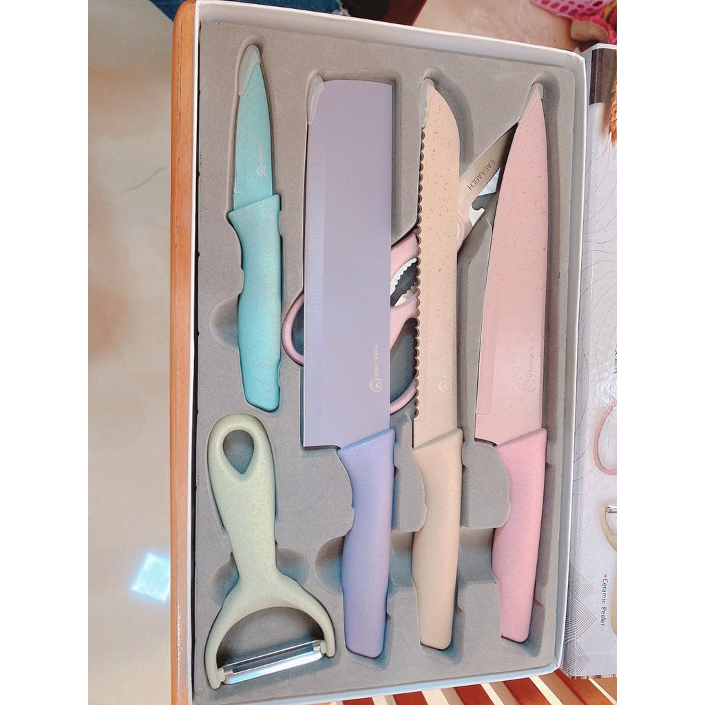 Bộ Dao Kháng Khuẩn Lúa Mạch 6 Món KITCHEN KNIFE