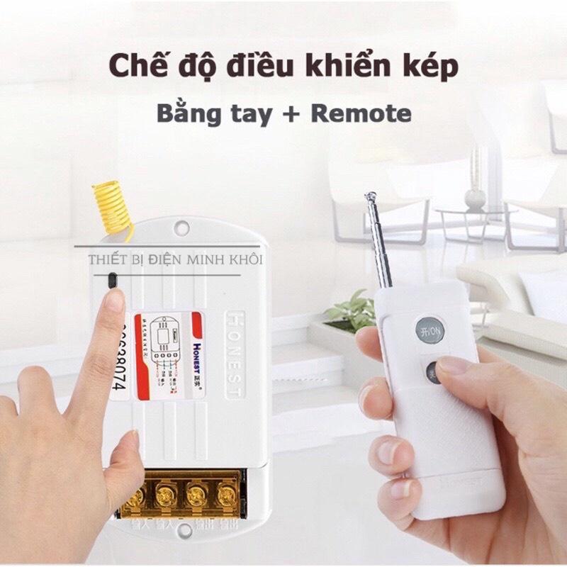 (CÓ HỌC LỆNH) Công Tắc Điều Khiển Từ Xa Honest 1000m 220v,bật đèn từ xa, điều khiển tự động honest