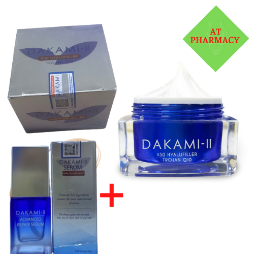 [ Mua 2 tặng 1] Combo 2 Hộp Kem Dakami II Giúp Dưỡng Trắng Da Ngăn Ngừa Lão Hóa, Mờ Sạm, Nám, Tàn Nhang , Tặng Kèm 1 Hộp Serum Dakami