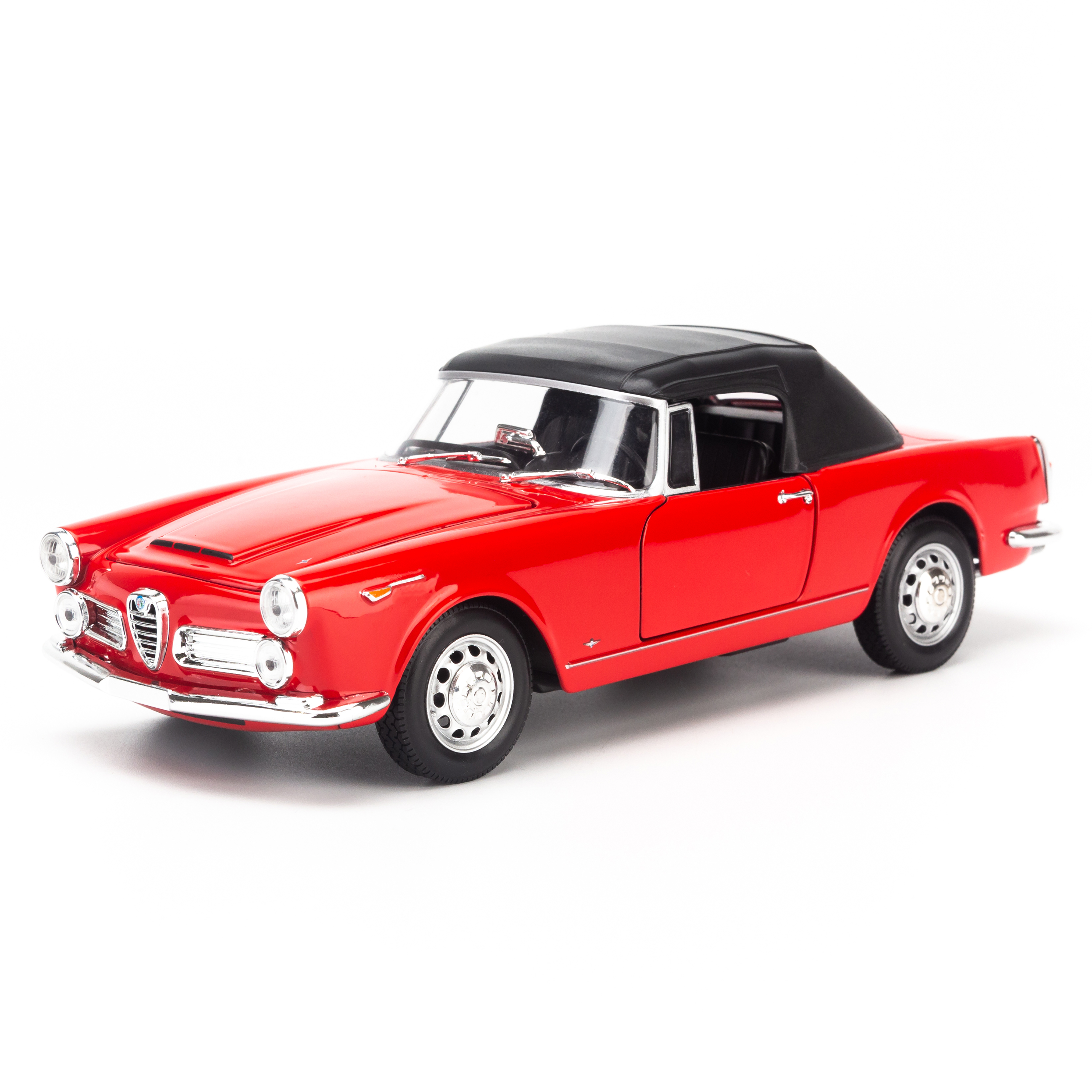 Mô hình xe Alfa Romeo Spider 2600 1960 - Soft Top 1:24 Welly Red-24003HW