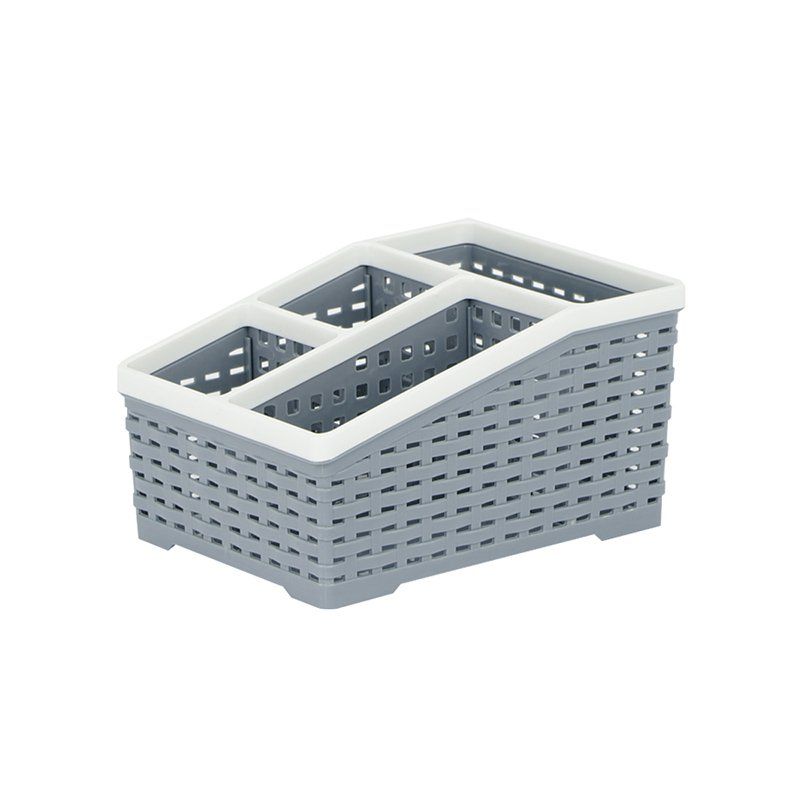 Khay nhựa 4 ngăn đựng bút viết, đồ dùng tiện ích Việt Nhật (LOẠI LỚN) - Giao màu ngẫu nhiên