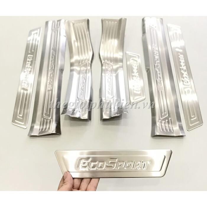 Bộ Ốp bậc, Nẹp bước chân Ford EcoSport - Mẫu INOX