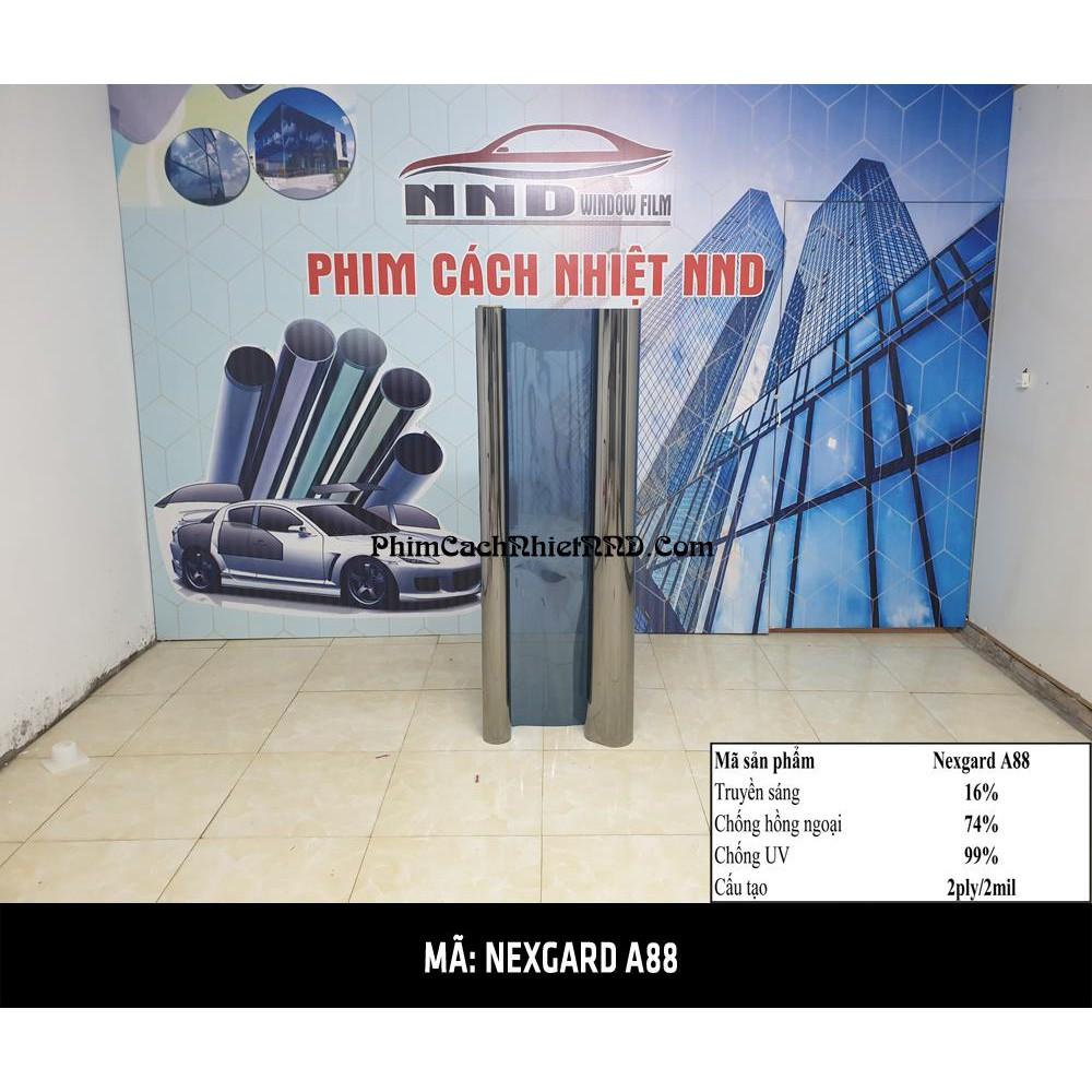 Phim Cách Nhiệt Hàn Quốc Nexgard Phản Quang Màu Xanh Đen Mã A88