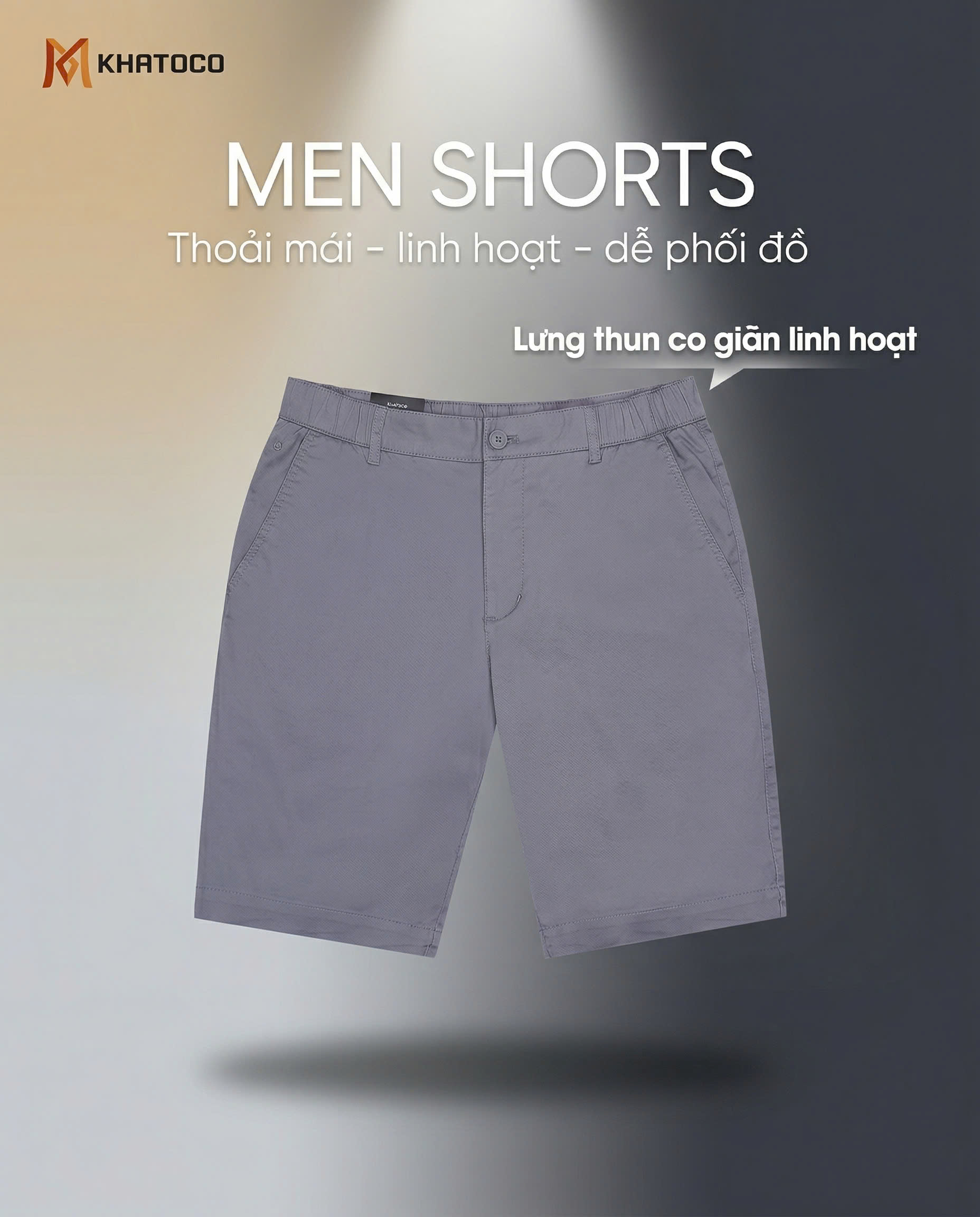 Quần short nam Khatoco sale off 299k( Giá tem 378k)(29-38)