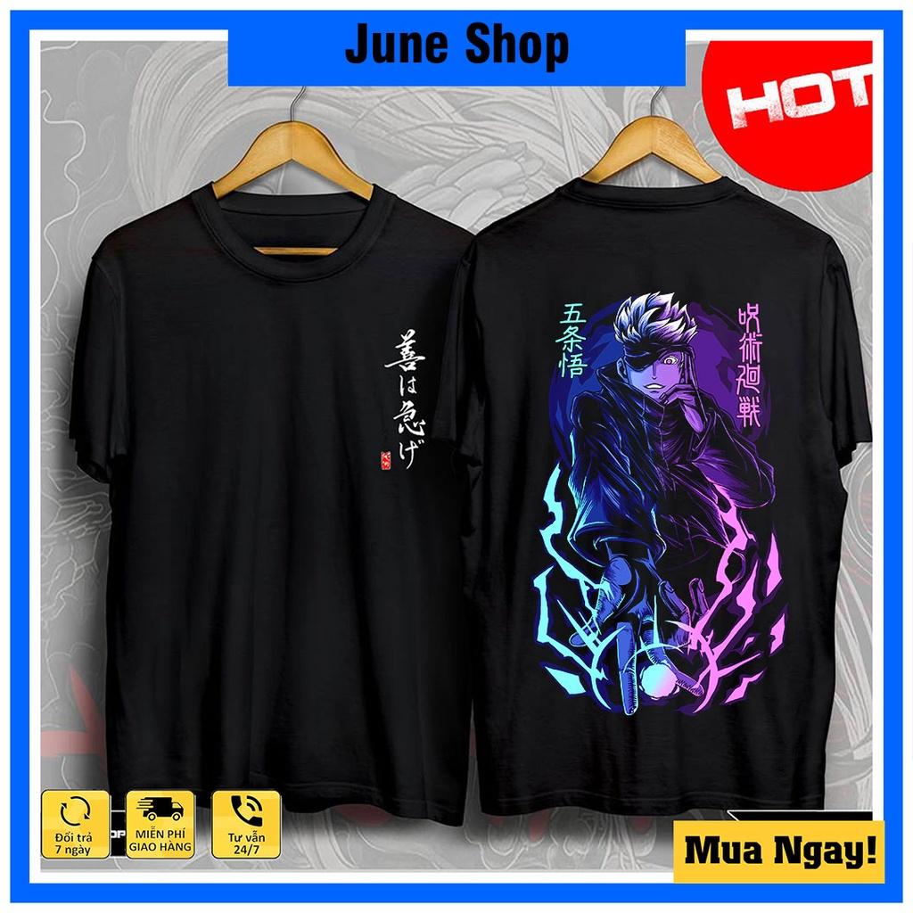 Áo Jujutsu Kaisen - Itadori X Sukuna, Áo Anime đen cộc tay mẫu mới Hot nhất