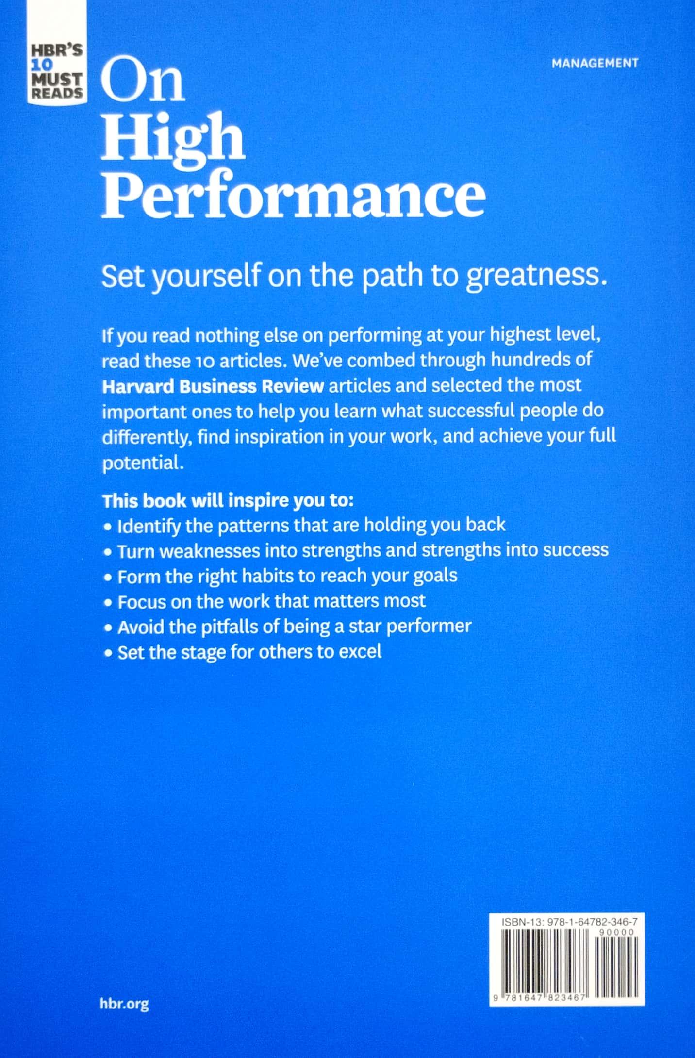 HBR's 10 Must Reads On High Performance