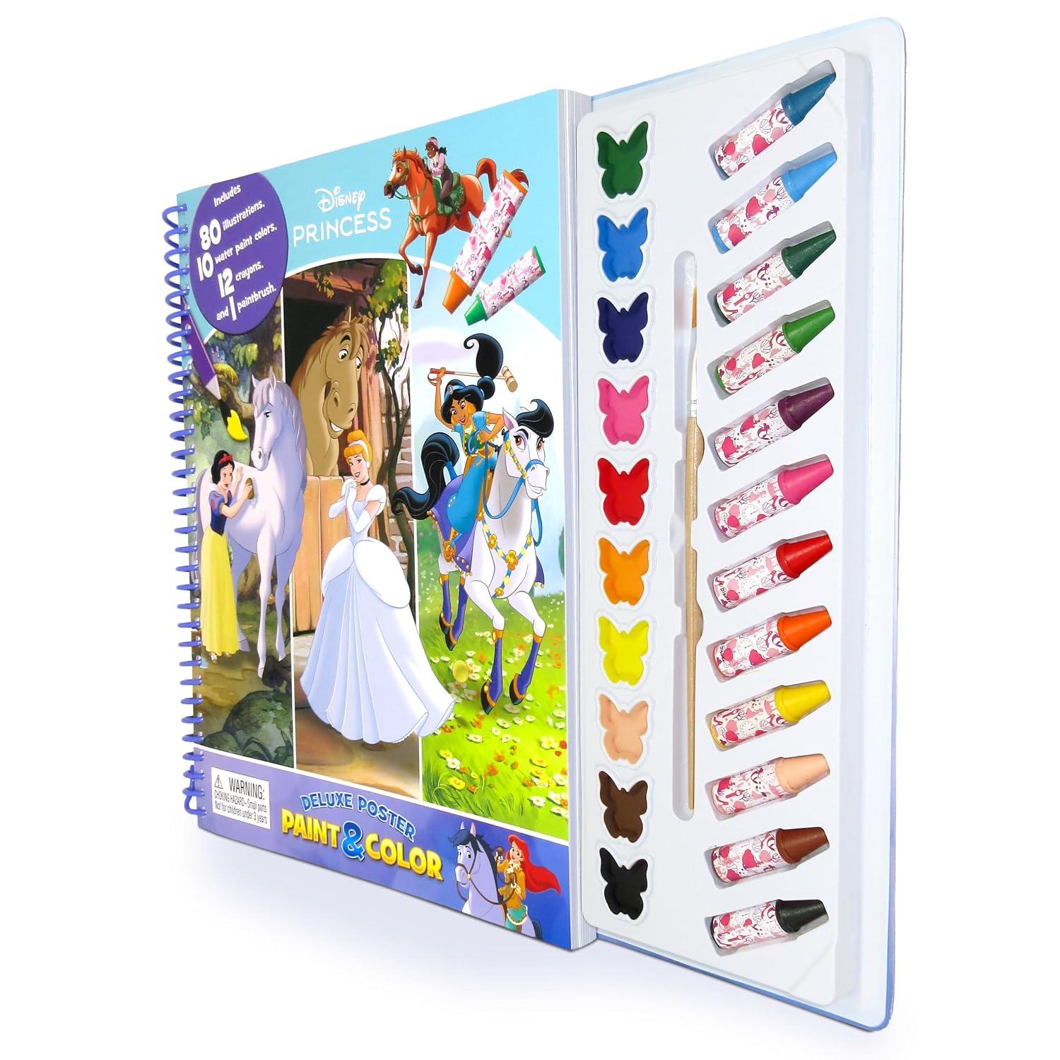 Sách Disney Princesses #2 Deluxe Poster Paint &amp; Color