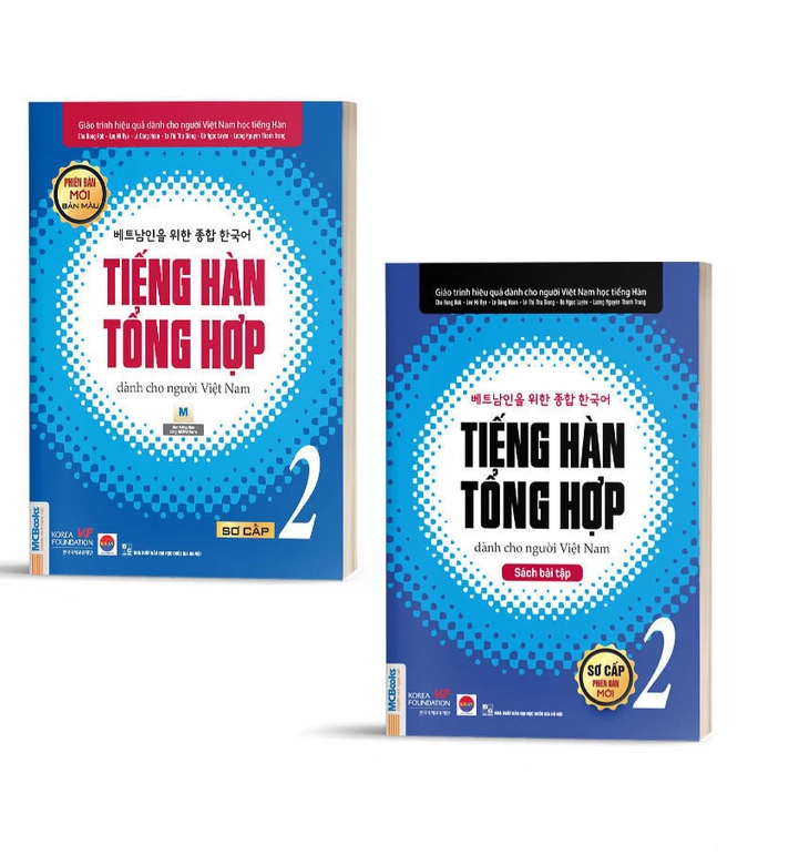 Combo Tiếng Hàn Tổng Hợp dành cho người Việt Nam Sơ Cấp 2 (Giáo trình màu và sbt) - Bản Quyền