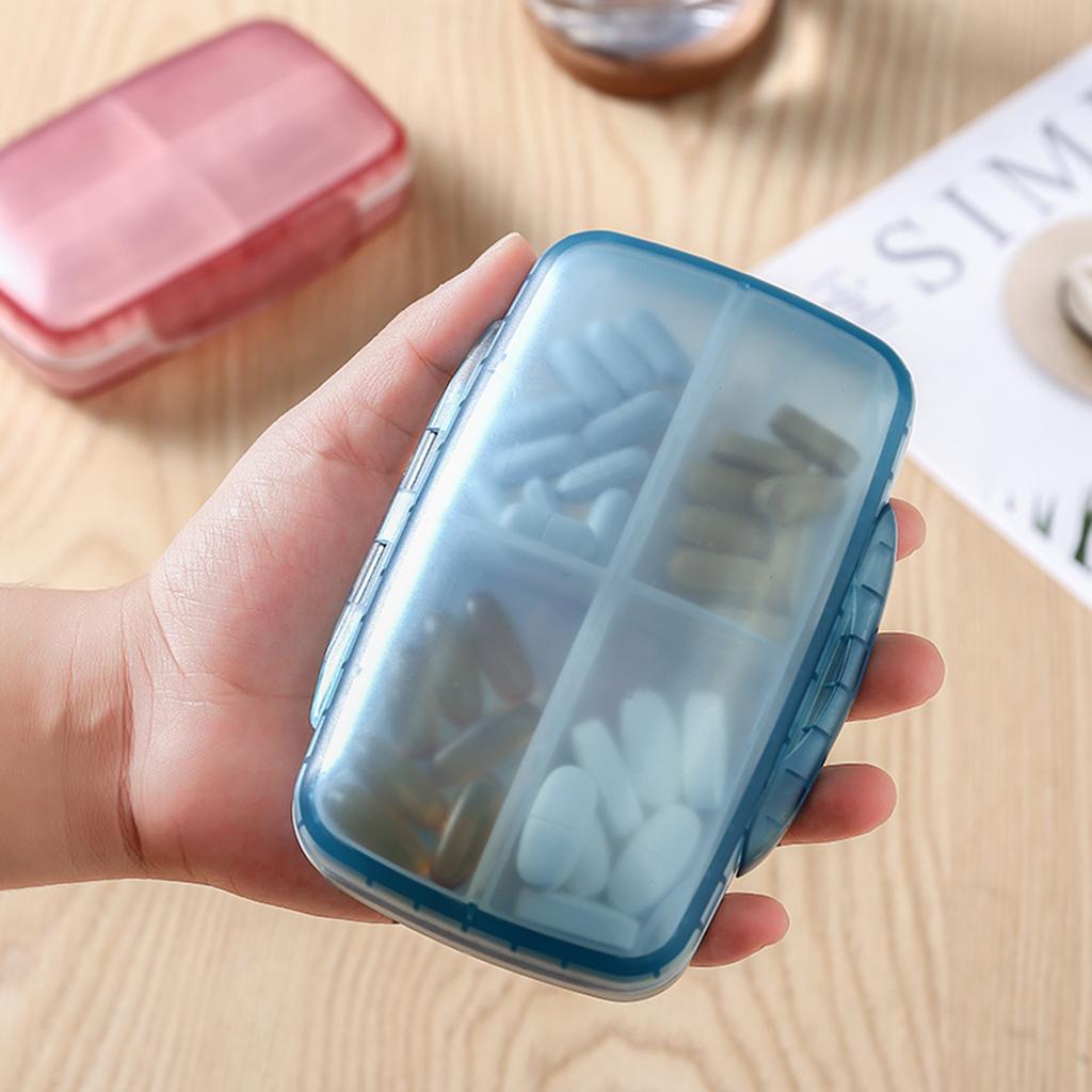 Mini Pill Box Vitamin Medicine Portable Travel Organizer Case Waterproof