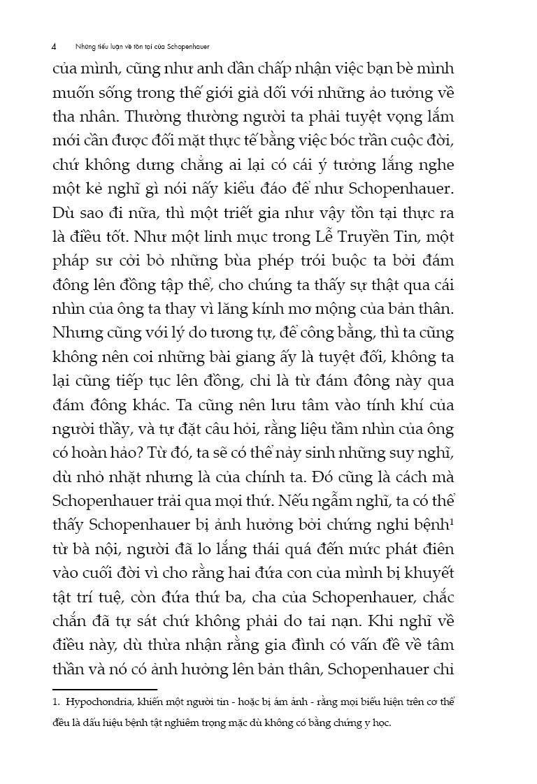 Những Tiểu Luận Về Tồn Tại - Schopenhauer
