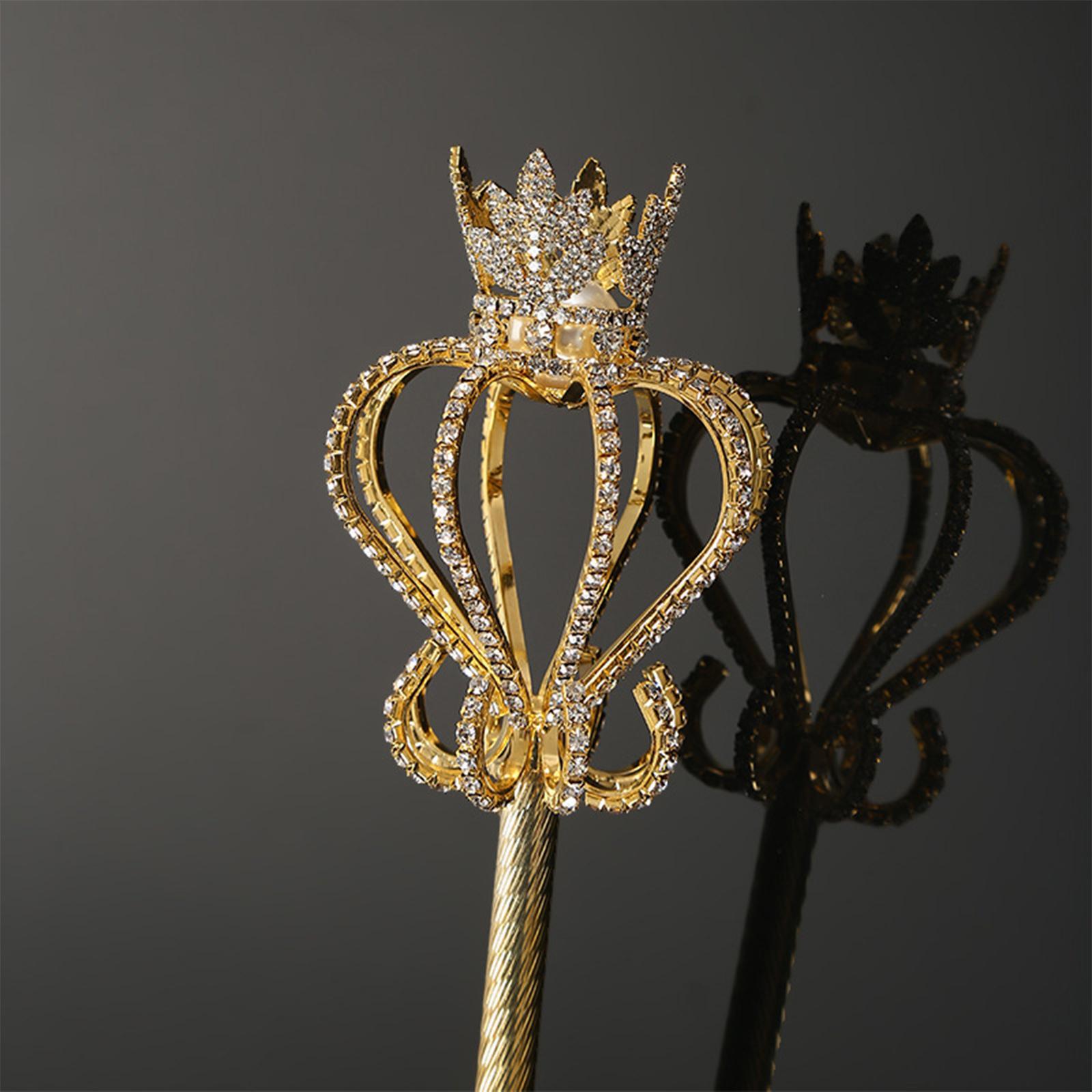 Rhinestone Scepter Fairy Princess Role Play Props Party Wedding Dress up Costume Accessories