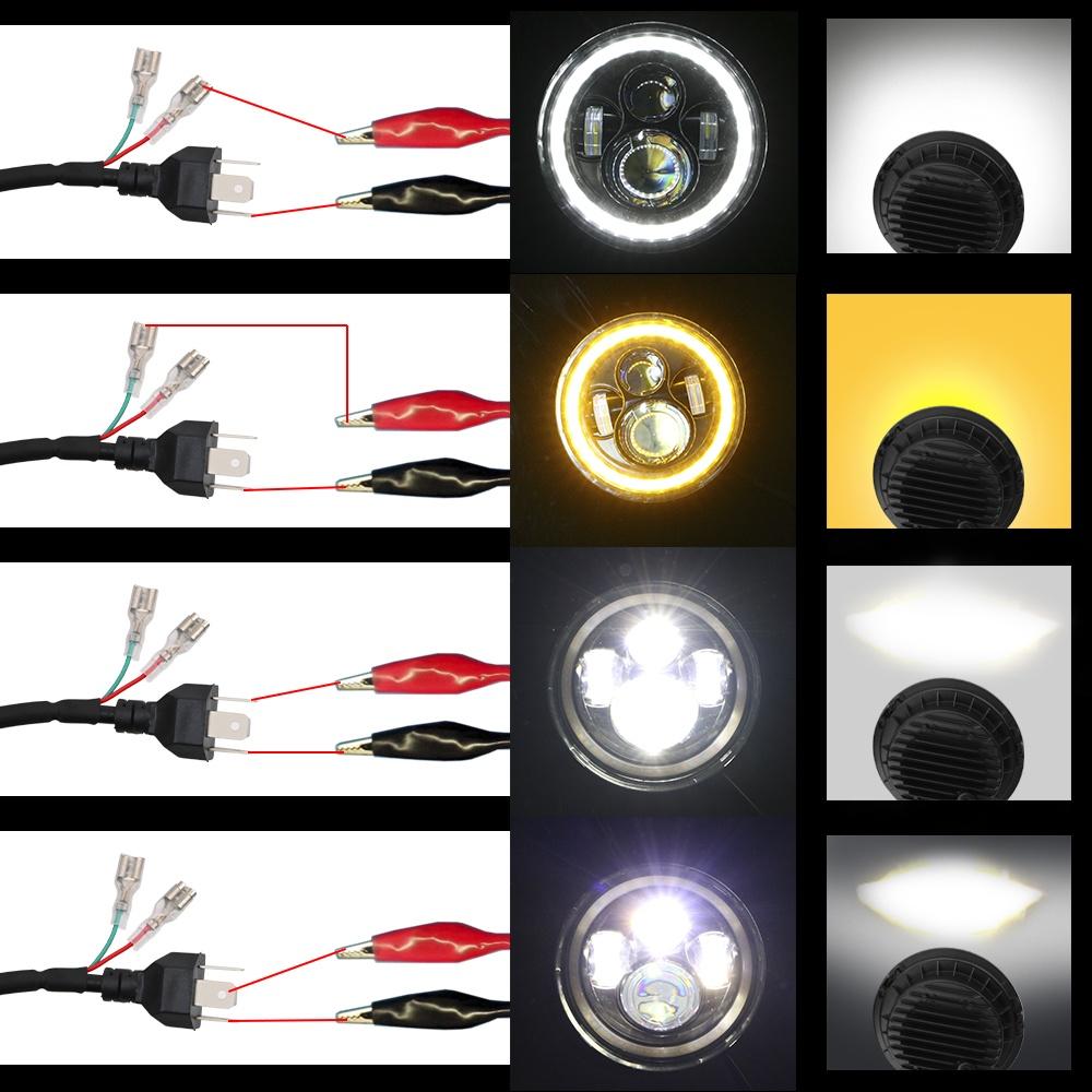 Đèn pha LED DRL 80W 7inch siêu sáng cho xe hơi