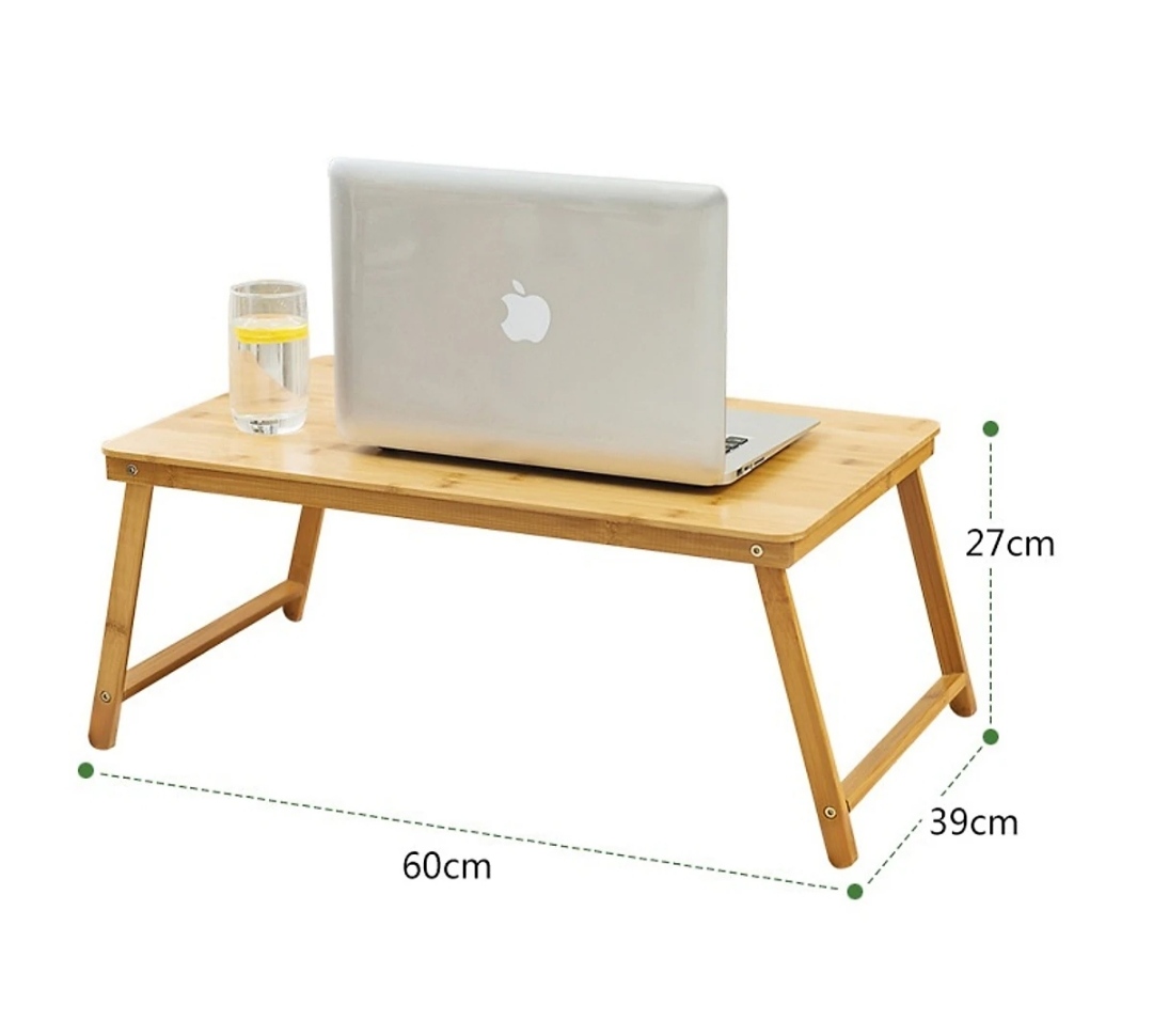 Bàn Gỗ Đa Năng Chân Xếp 40x60cm - Bàn trà chữ nhật sofa/cafe ngồi bệt gấp gọn gỗ tre tự nhiên đa năng