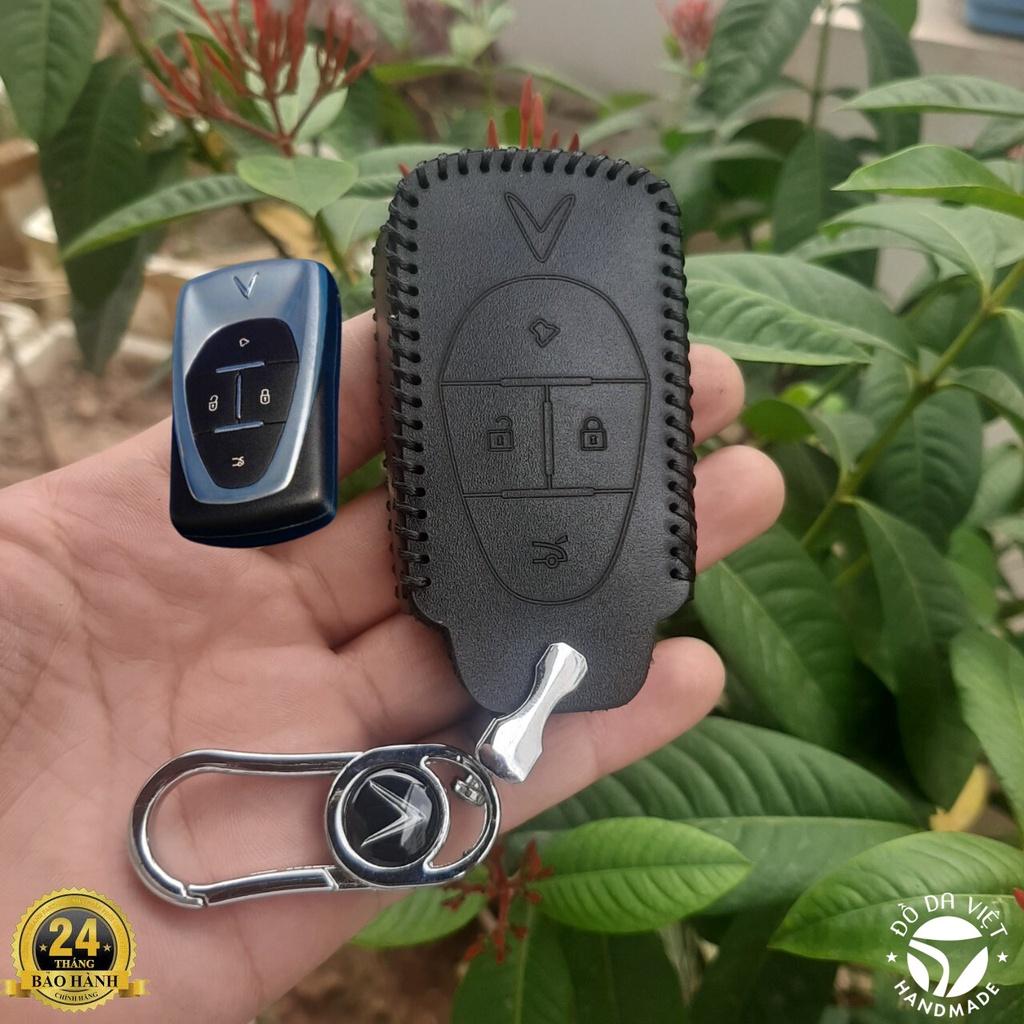 Bao da chìa khoá Vinfast E34, VF E34, xe điện VFE34 da thật 100%, Bảo hành 2 năm
