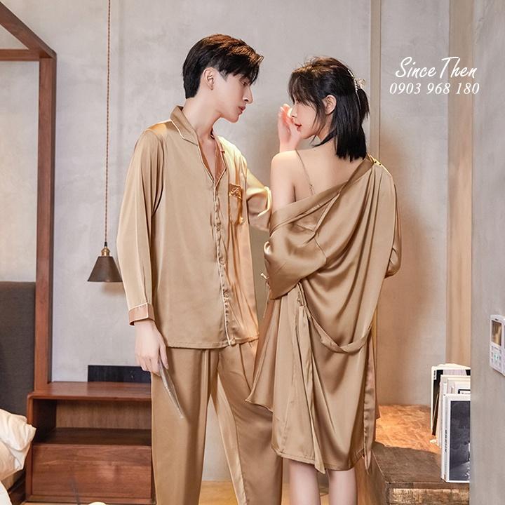 Đồ ngủ nam mặc nhà cao cấp màu vàng đồng, Pyjama nam mặc nhà sang chảnh - Since Then