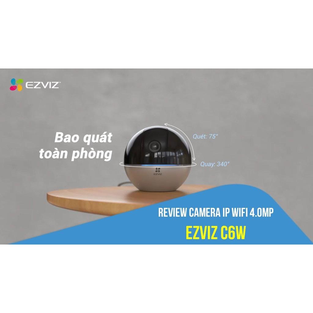 Camera Wifi Trong Nhà EZVIZ C6W 4M Độ phân giải 2K - Đàm Thoại 2 Chiều, Chuyển Động Thông Minh - Hàng Chính Hãng