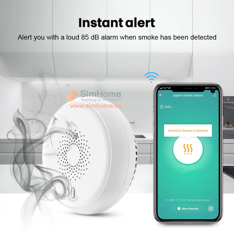 Cảm Biến Báo Khói, Hỏa Hoạn Zigbee