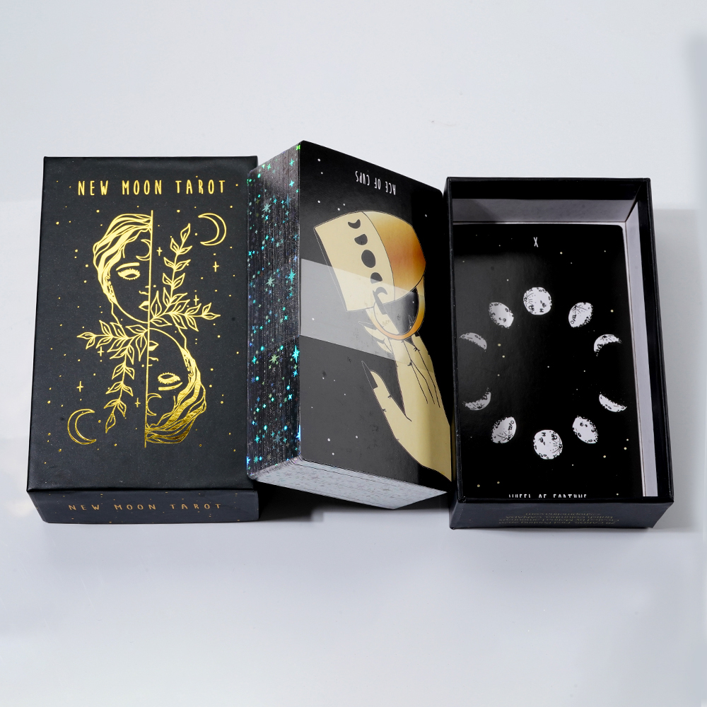 Bộ Bài New Moon Tarot 78 Lá Bài 7x12 Cm Tặng Đá Thanh Tẩy