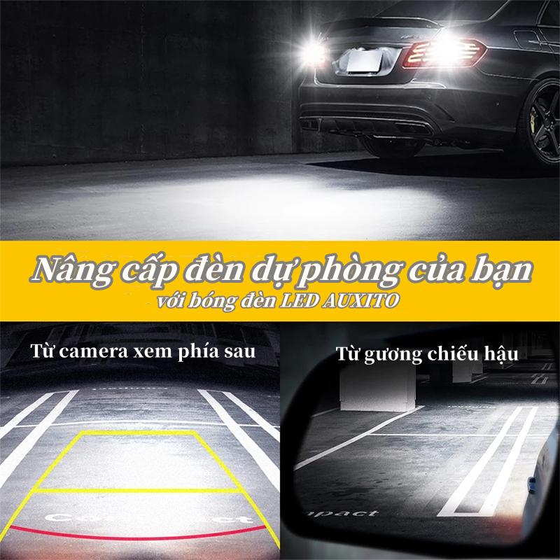 Đèn Phanh Xe Hơi Bóng đèn LED lùi xe siêu sáng T15 W16W 921 45 SMD 4014 cho ô tô 360° Dài 25 mm Dài 25 mm