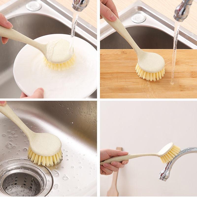 Bàn Chải Vệ Sinh Nhà Bếp Có Tay Cầm Dài Tiện Dụng