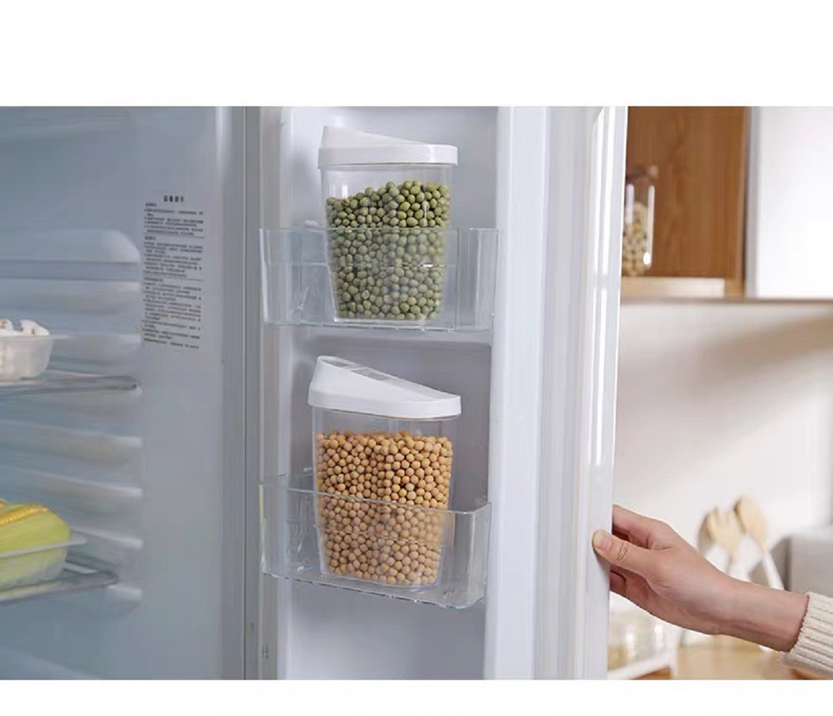 Set 5 hộp đựng thực phẩm sạch, đồ khô, tươi sống bằng nhựa PP cao cấp
