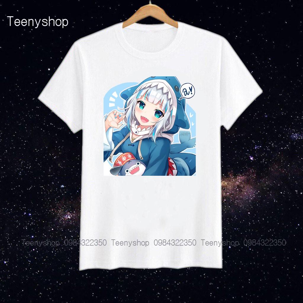 Áo thun in hình áo thun anime manga Gawr Gura Hololive nhiều mẫu ver2 giá rẻ cực ngầu