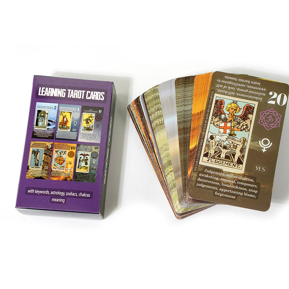 Bộ Bài Learning Tarot Cards 78 Lá Bài Đá Thanh Tẩy