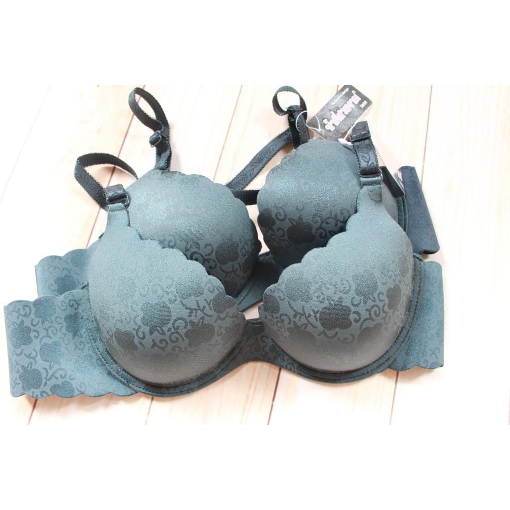 Áo lót đúc nâng ngực in hoa chìm 8808