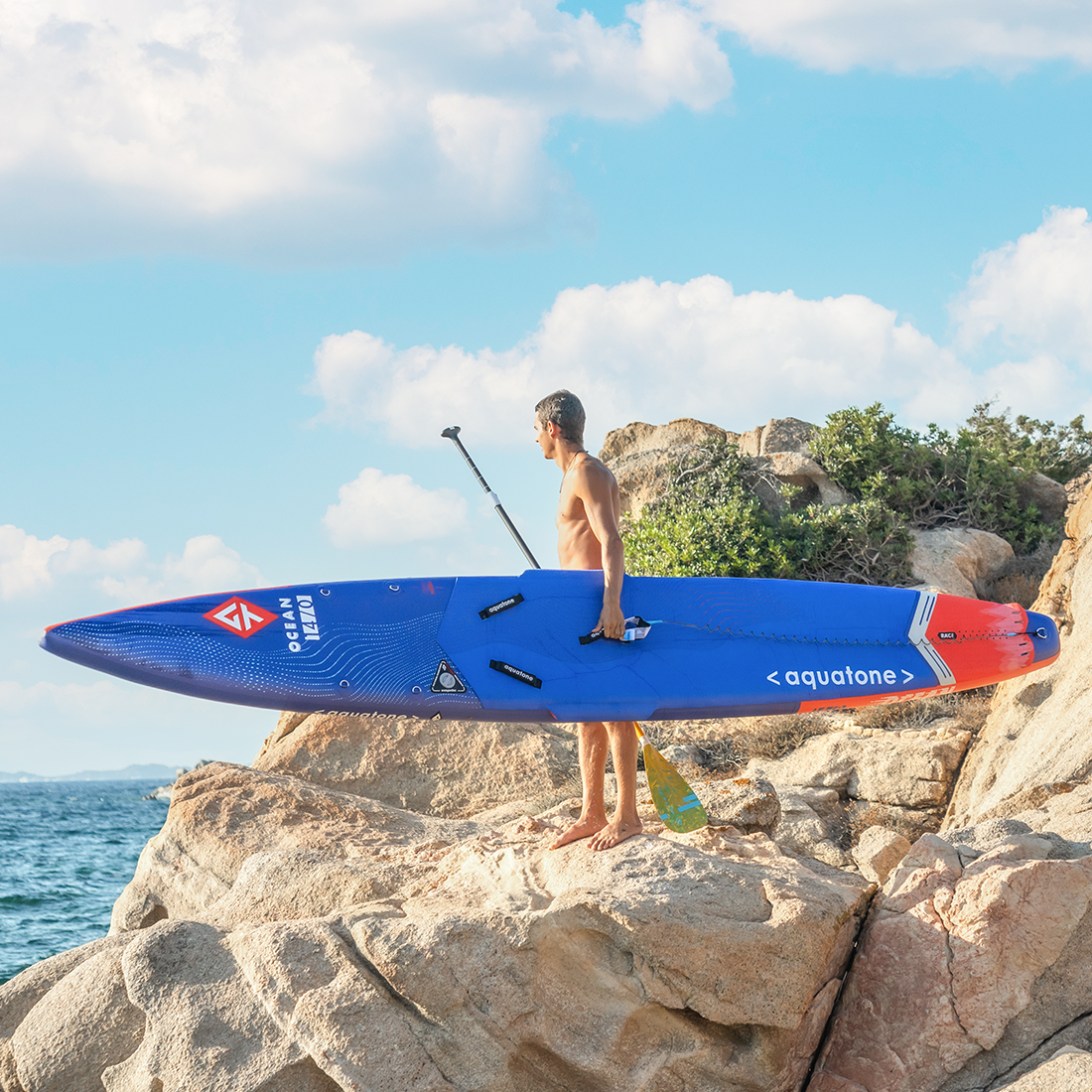 Ván SUP bơm hơi Aquatone OCEAN 14'0&quot; RACE SUP TS-611D 2.0 2022