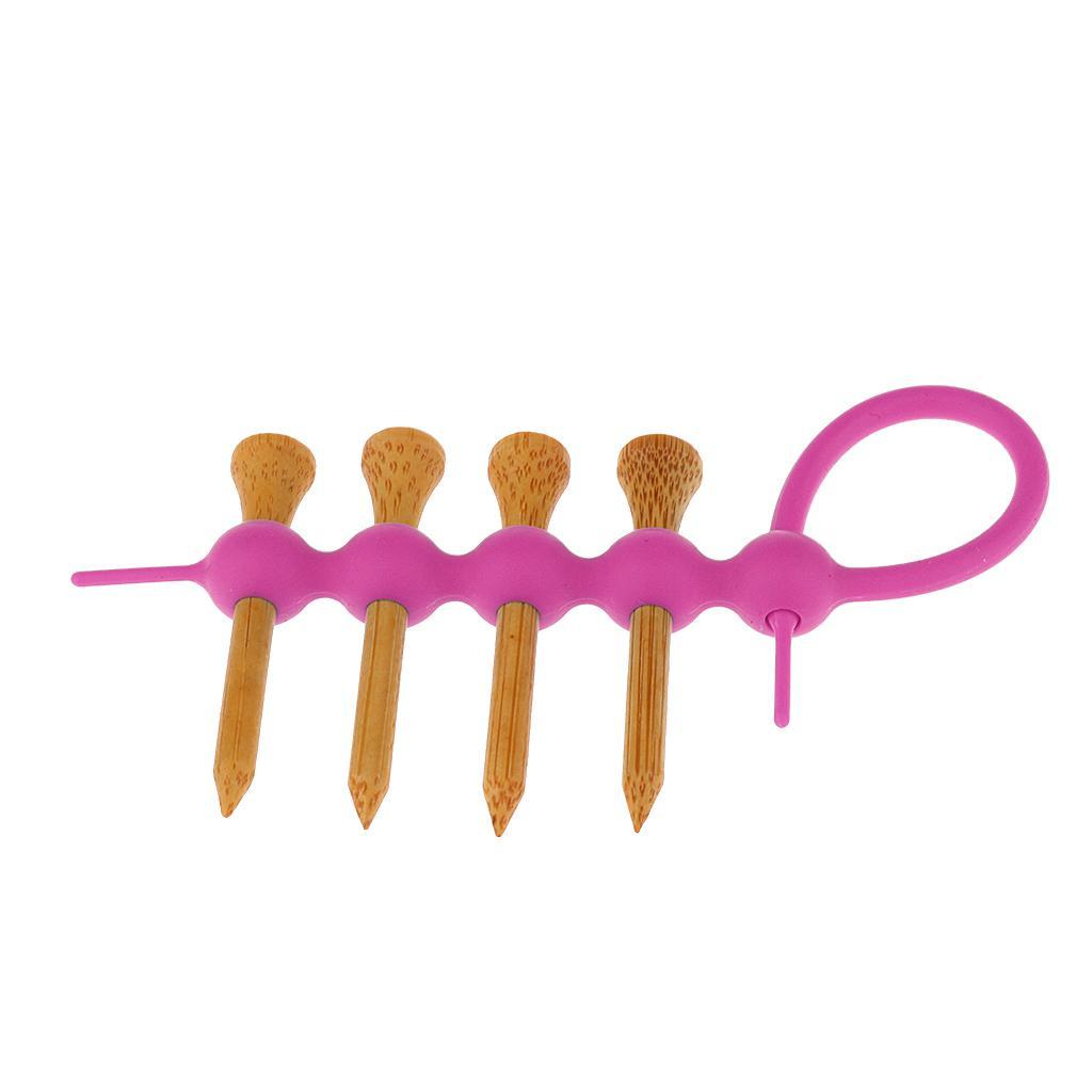 2 Pieces High-quality Golf Tee Holder  Pieces Wooden golf professional tees Combo