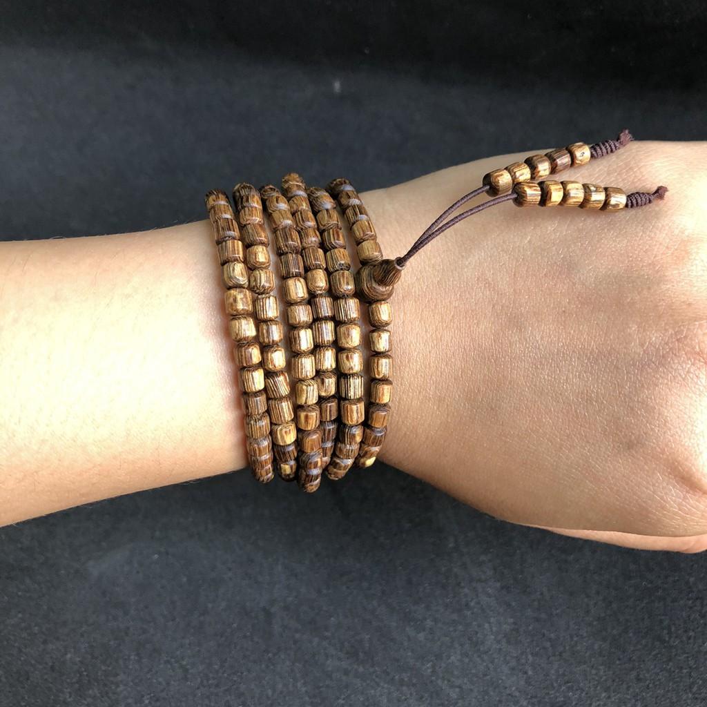 VÒNG TAY TRẦM HƯƠNG HẠT TRÚC 4LY 216 HẠT - MÃI- NHẤT LỘC - LINH MỘC HƯƠNG