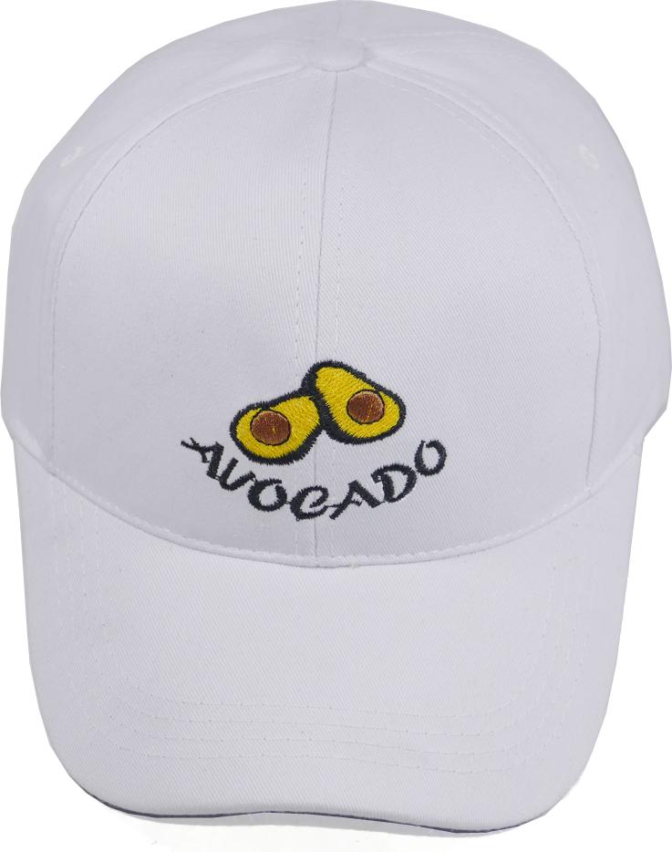 Mũ lưỡi trai nữ thêu hình trái bơ Auocado thời trang xu hướng mới, khóa gài cứng cáp