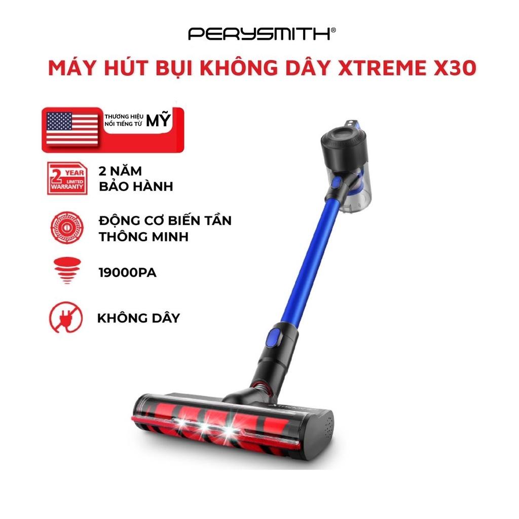 Máy hút bụi cầm tay không dây PerySmith Xtreme X30 lực hút 19000PA - Hàng chính hãng