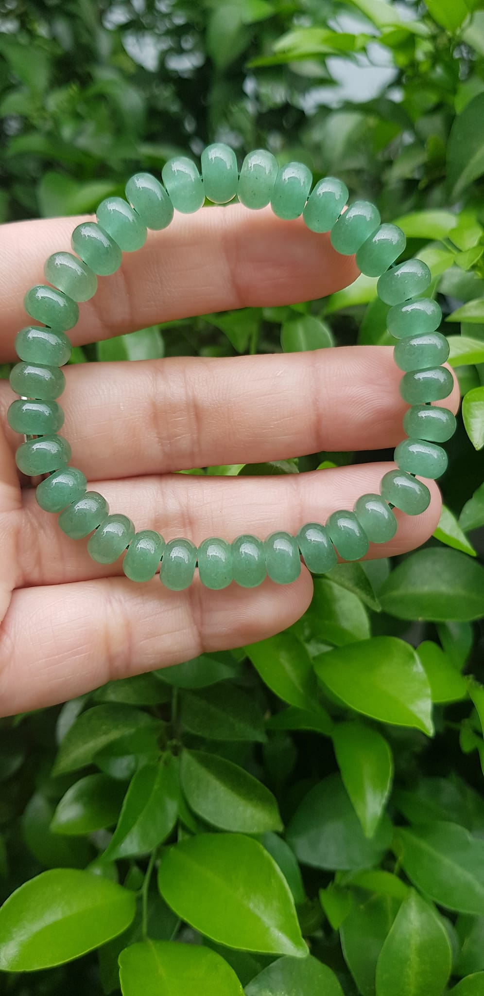 Vòng tay nữ đá thạch anh xanh đồng tiền bánh xe may mắn đẹp Vòng size hạt 8mm Hợp nữ mệnh mộc mệnh hoả mệnh thuỷ đeo xinh đẹp may mắn tài lộc