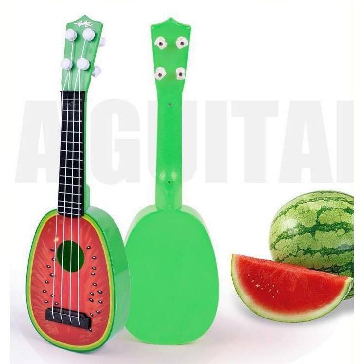 ĐỒ CHƠI ĐÀN GUITAR MINI CHO BÉ SÁNG TẠO VUI CHƠI HÌNH HOA QUẢ gia ngon