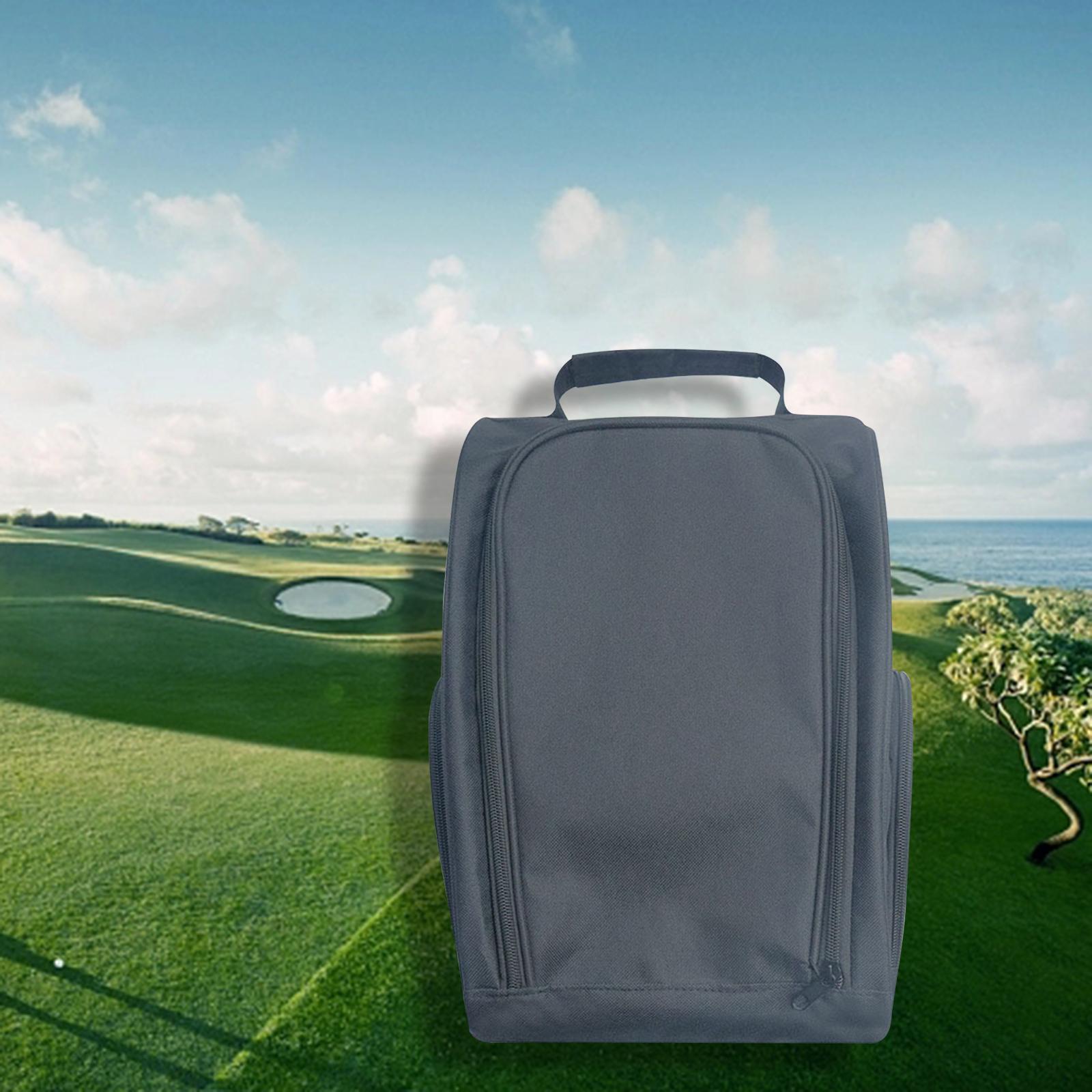 Golf Shoes Bag Shoe Carry Bag Golfball Holder Storage Multifunction Sports Shoes Pouch Travel Shoes Bag for Outdoor Sports Men Women Fittings