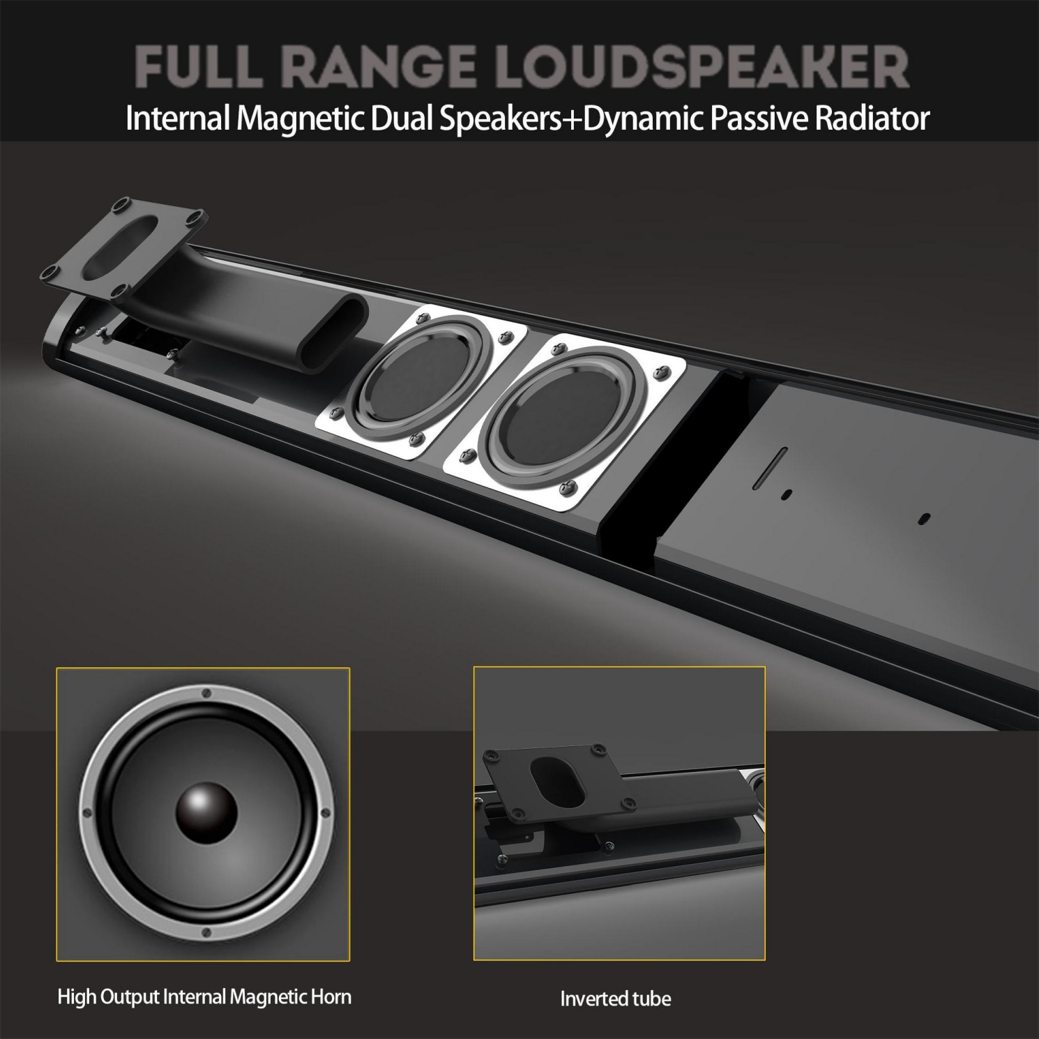 Mạnh Mẽ Soundbar Âm Thanh Radio Blaster Thanh Âm Thanh Tivi Máy Tính Máy Tính Loa Siêu Trầm Không Dây Echo Treo Tường Rạp Hát Tại Nhà Loa Bluetooth Color: BS41 540X58X78mm