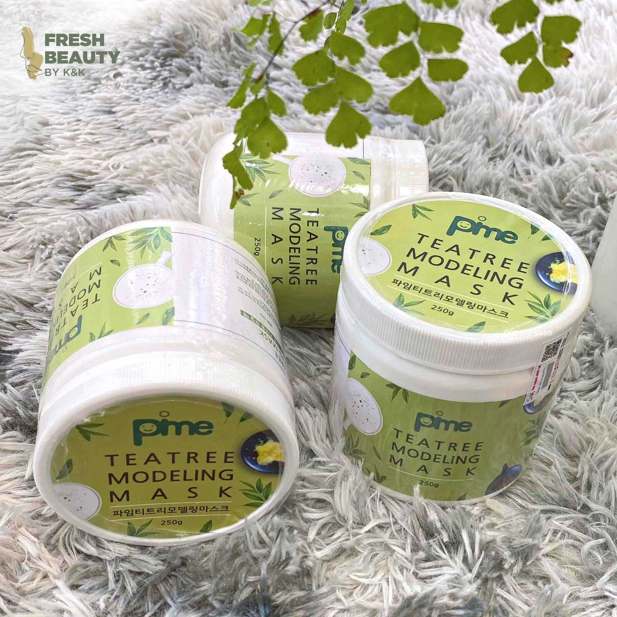[Size to] Mặt nạ dẻo trà xanh Pime Tea Tree Modeling Mask giảm mụn, hút và kiềm dầu 250g