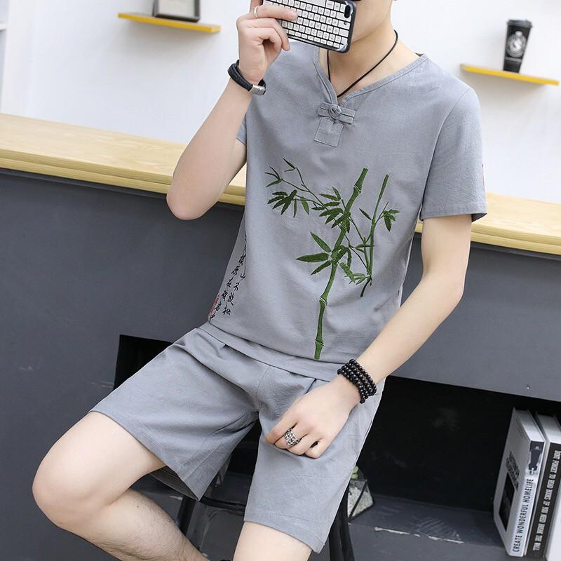 (XẢ KHO HÀNG HÈ HOT 2020) BỘ QUẦN ÁO ĐŨI THÊU HOA TRÚC