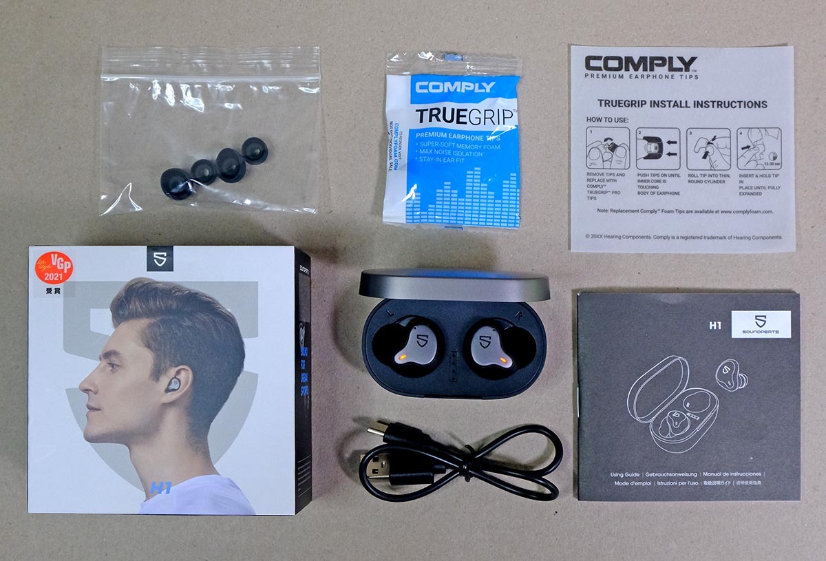 Tai Nghe SoundPEATS H1 Hyrid Driver Dynamic, Bluetooth 5.2, Chip Qualcomm 3040 - Hàng Chính Hãng