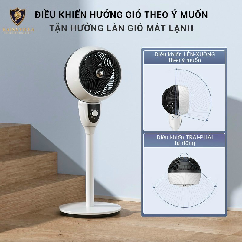 Quạt Điều Khiển Từ Xa Hẹn Giờ Điều Hòa Không Khí Kiểu Dáng Đứng Remote Sang Trọng