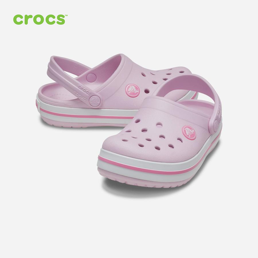 Giày lười trẻ em Crocs FW Crocband Clog Kid Ballerina Pink - 207006-6GD