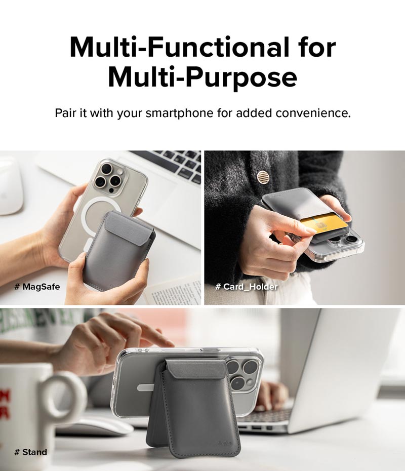Ví kiêm giá đỡ RINGKE Stand Wallet / Pocket Magnetic - Hàng Chính Hãng