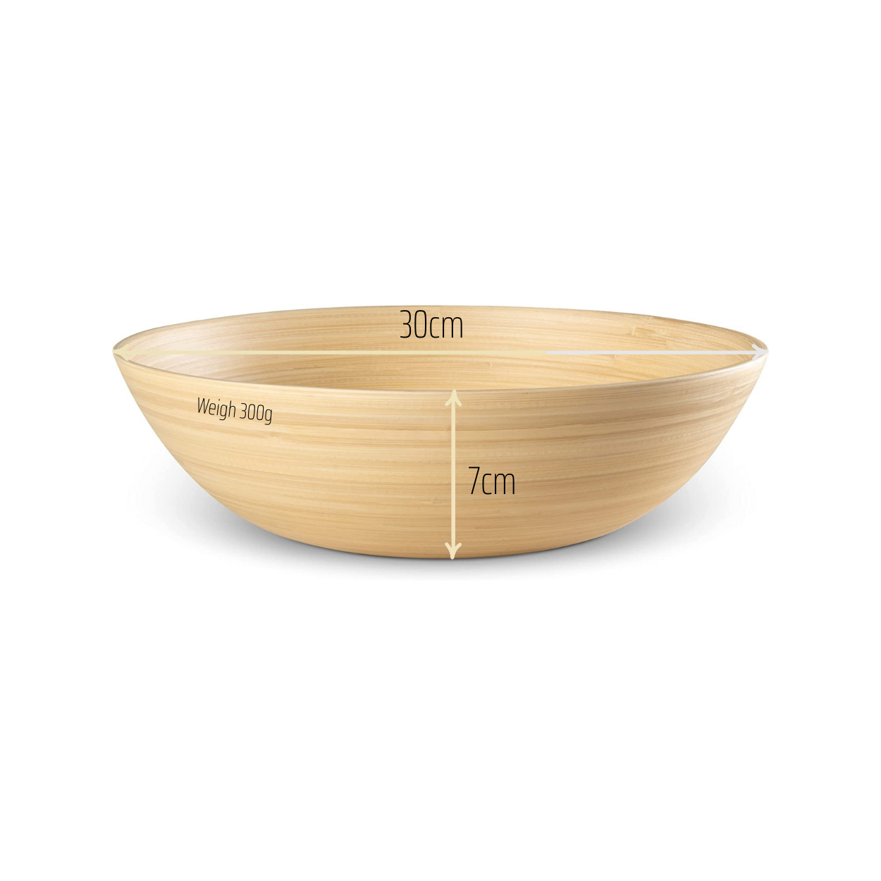 Bát Tre đựng Salad/món trộn/hoa quả/đồ khô KÍch thước lớn size 30cm
