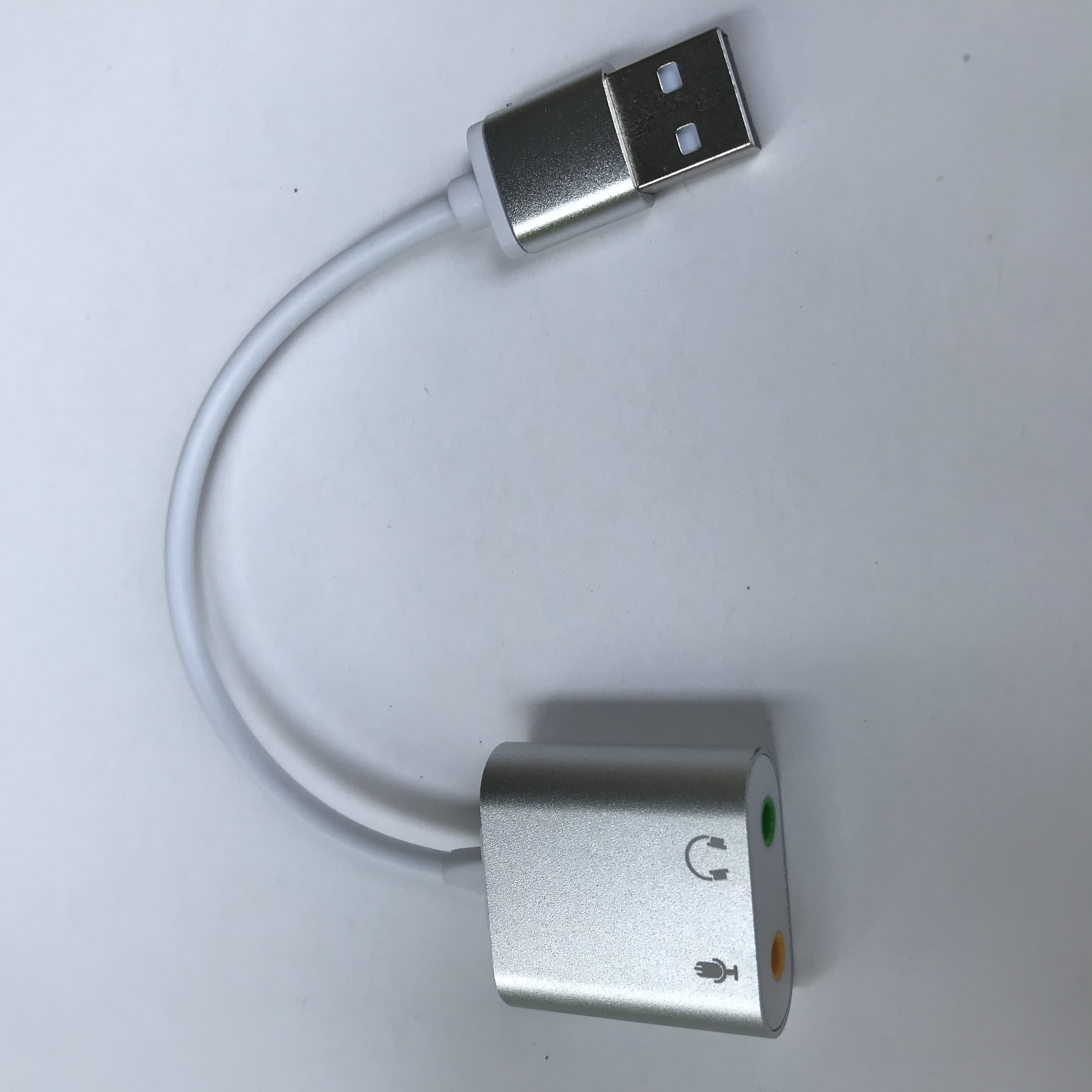 Cáp USB Sound Card 7.1 vỏ nhôm cao cấp dài 16cm ( USB to Mic và Loa )
