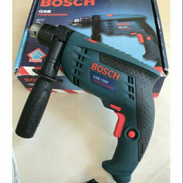 Máy khoan tường Bosch 13ly (TẶNG Mũi Khoan) Máy khoan bê tông, sắt Bosch - Máy khoan điện BOSCH 13mm GSB 13RE