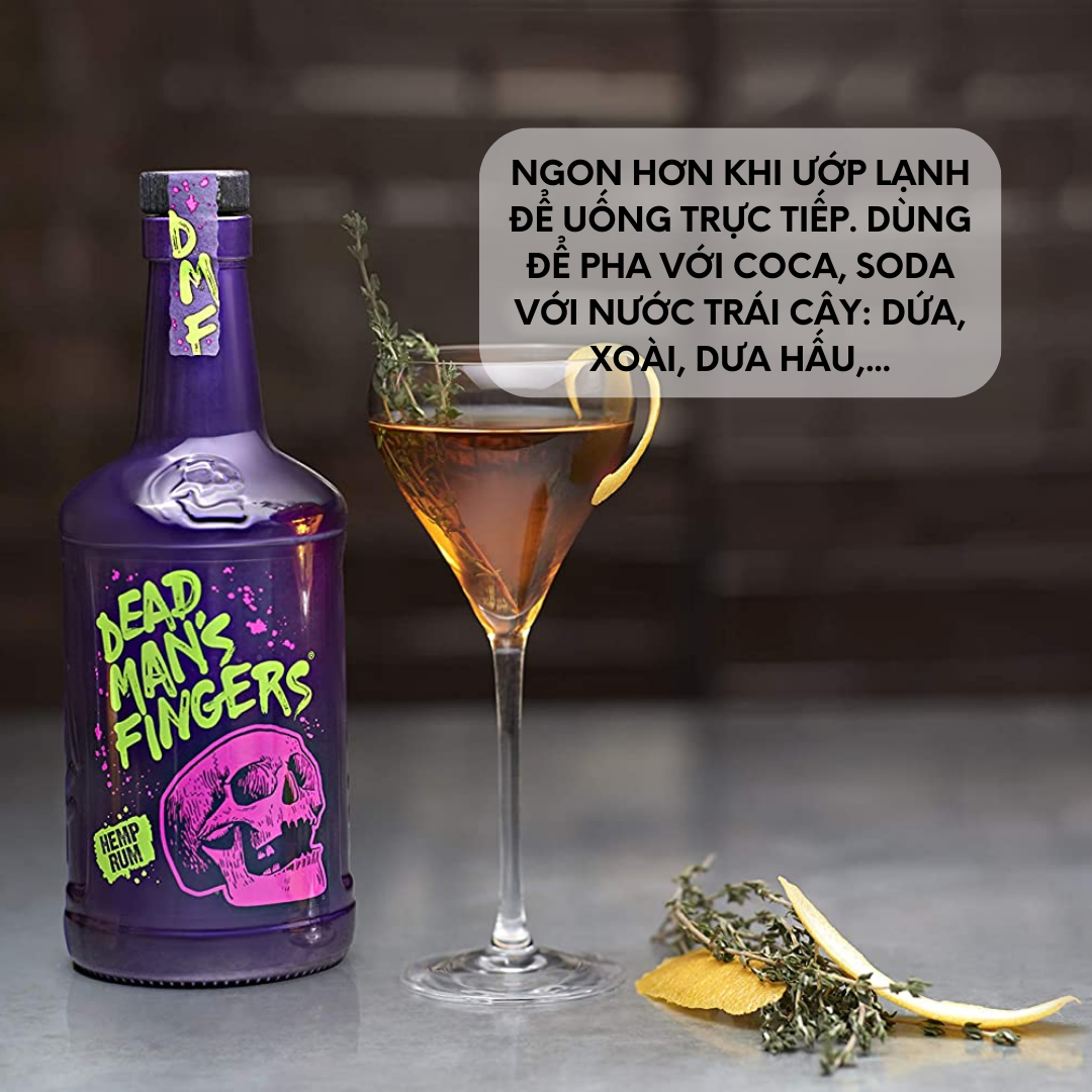 Rượu Dead Man's Fingers Hemp Rum 40% 700ml